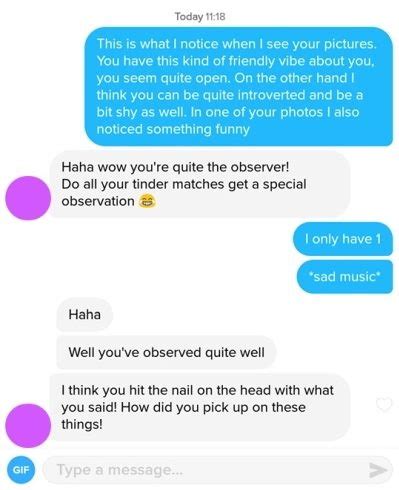 tinder tips gesprek|Guys: This is how you start a conversation on Tinder : r/Tinder